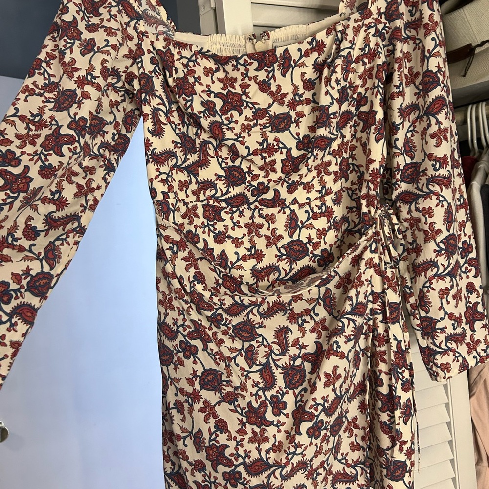 Abercrombie & Fitch long-sleeve wrap mini dress